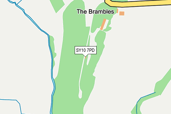 SY10 7PD map - OS OpenMap – Local (Ordnance Survey)