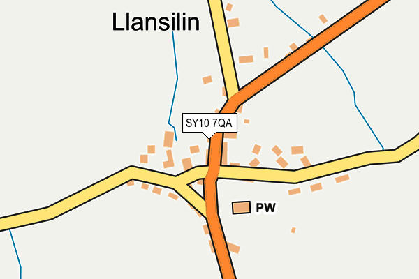 SY10 7QA map - OS OpenMap – Local (Ordnance Survey)