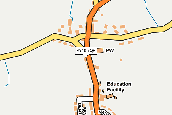 SY10 7QB map - OS OpenMap – Local (Ordnance Survey)