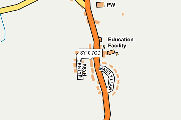 SY10 7QD map - OS OpenMap – Local (Ordnance Survey)