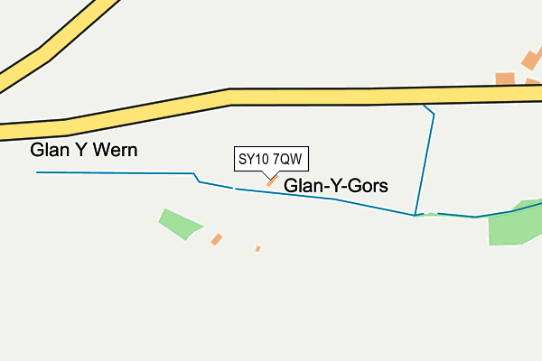 SY10 7QW map - OS OpenMap – Local (Ordnance Survey)