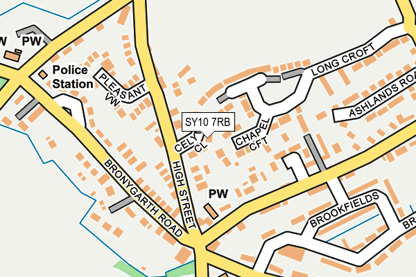 SY10 7RB map - OS OpenMap – Local (Ordnance Survey)