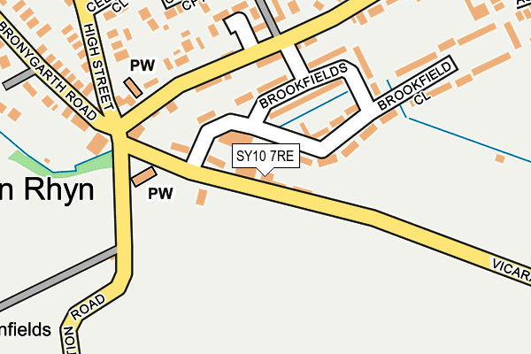 SY10 7RE map - OS OpenMap – Local (Ordnance Survey)