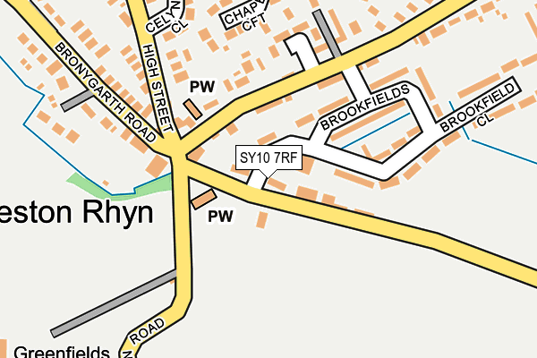 SY10 7RF map - OS OpenMap – Local (Ordnance Survey)