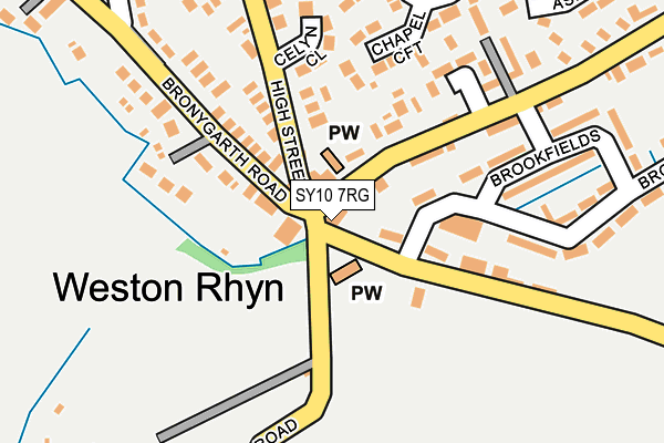 SY10 7RG map - OS OpenMap – Local (Ordnance Survey)