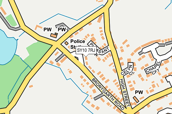 SY10 7RJ map - OS OpenMap – Local (Ordnance Survey)