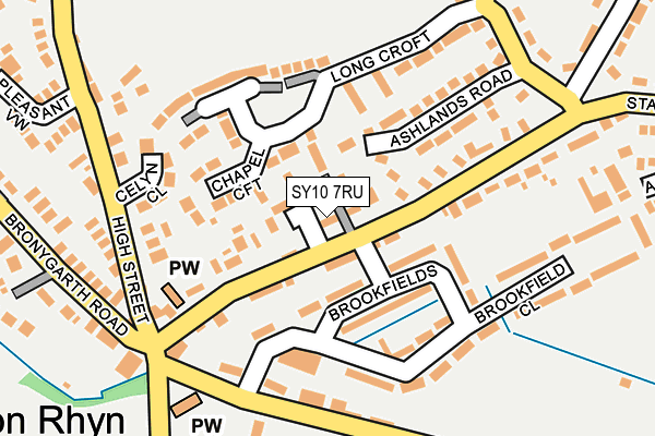 SY10 7RU map - OS OpenMap – Local (Ordnance Survey)