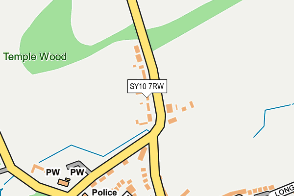 SY10 7RW map - OS OpenMap – Local (Ordnance Survey)