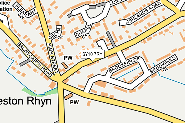 SY10 7RY map - OS OpenMap – Local (Ordnance Survey)