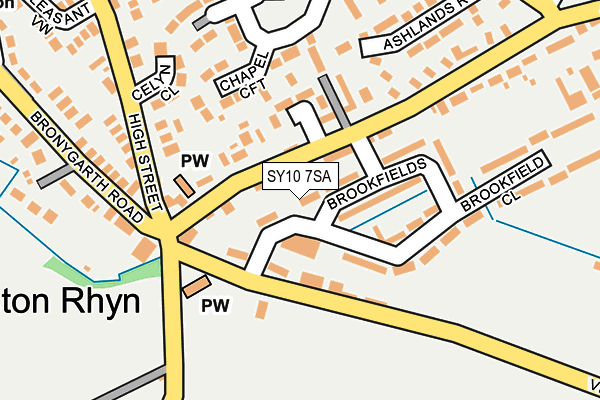 SY10 7SA map - OS OpenMap – Local (Ordnance Survey)