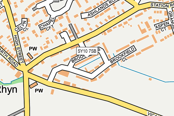 SY10 7SB map - OS OpenMap – Local (Ordnance Survey)