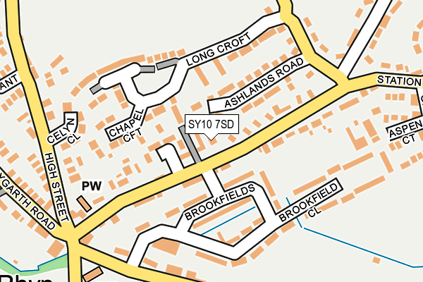 SY10 7SD map - OS OpenMap – Local (Ordnance Survey)