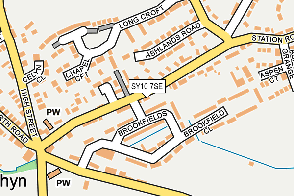 SY10 7SE map - OS OpenMap – Local (Ordnance Survey)