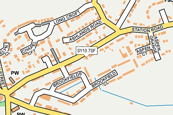 SY10 7SF map - OS OpenMap – Local (Ordnance Survey)