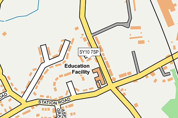 SY10 7SP map - OS OpenMap – Local (Ordnance Survey)