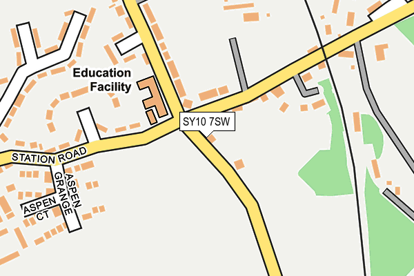 SY10 7SW map - OS OpenMap – Local (Ordnance Survey)