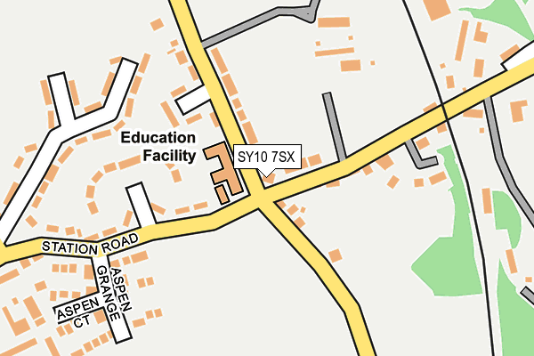 SY10 7SX map - OS OpenMap – Local (Ordnance Survey)