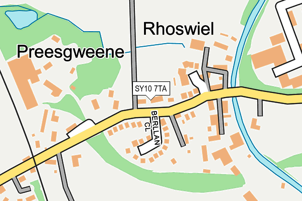 SY10 7TA map - OS OpenMap – Local (Ordnance Survey)
