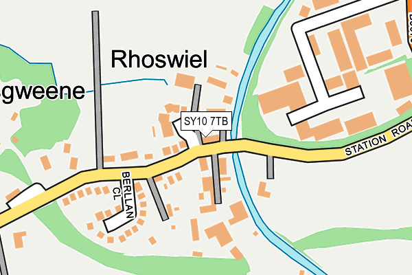 SY10 7TB map - OS OpenMap – Local (Ordnance Survey)