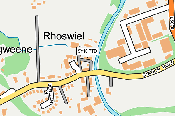 SY10 7TD map - OS OpenMap – Local (Ordnance Survey)