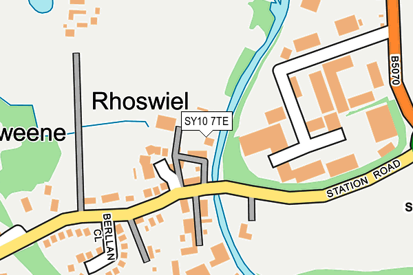 SY10 7TE map - OS OpenMap – Local (Ordnance Survey)
