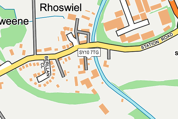 SY10 7TG map - OS OpenMap – Local (Ordnance Survey)