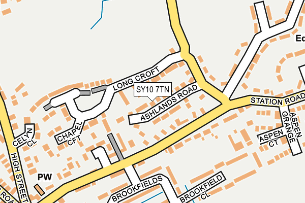 SY10 7TN map - OS OpenMap – Local (Ordnance Survey)