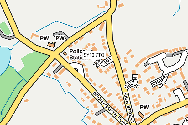 SY10 7TQ map - OS OpenMap – Local (Ordnance Survey)