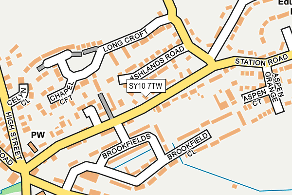 SY10 7TW map - OS OpenMap – Local (Ordnance Survey)