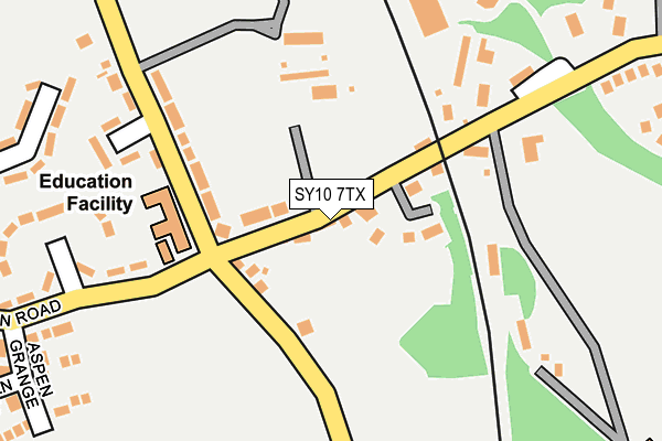 SY10 7TX map - OS OpenMap – Local (Ordnance Survey)