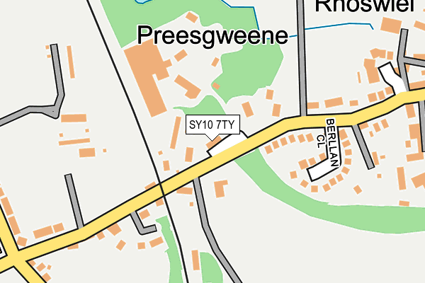 SY10 7TY map - OS OpenMap – Local (Ordnance Survey)