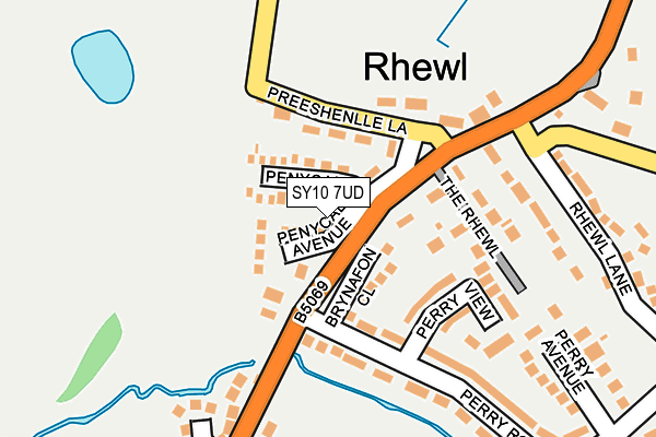 SY10 7UD map - OS OpenMap – Local (Ordnance Survey)