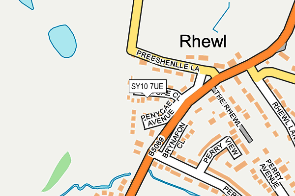 SY10 7UE map - OS OpenMap – Local (Ordnance Survey)