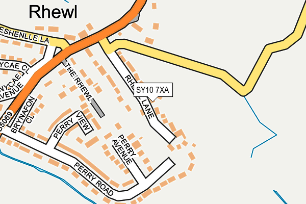 SY10 7XA map - OS OpenMap – Local (Ordnance Survey)