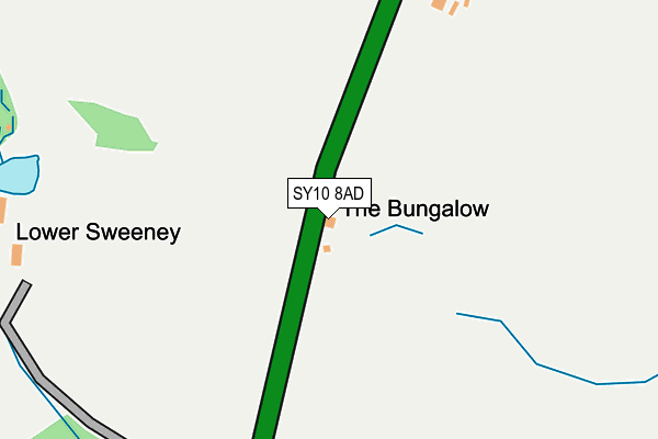 SY10 8AD map - OS OpenMap – Local (Ordnance Survey)