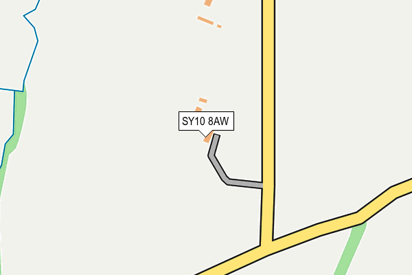 SY10 8AW map - OS OpenMap – Local (Ordnance Survey)