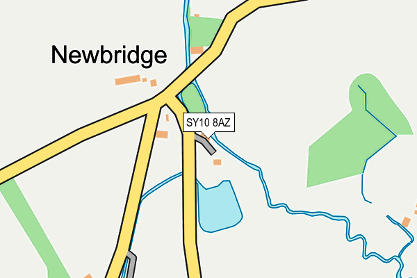 SY10 8AZ map - OS OpenMap – Local (Ordnance Survey)