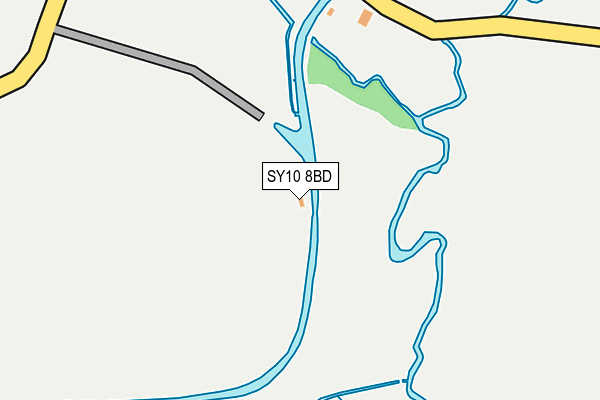 SY10 8BD map - OS OpenMap – Local (Ordnance Survey)