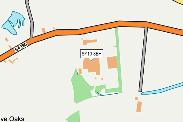 SY10 8BH map - OS OpenMap – Local (Ordnance Survey)