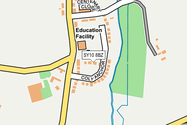 SY10 8BZ map - OS OpenMap – Local (Ordnance Survey)