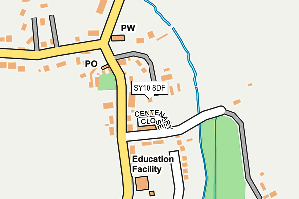 SY10 8DF map - OS OpenMap – Local (Ordnance Survey)