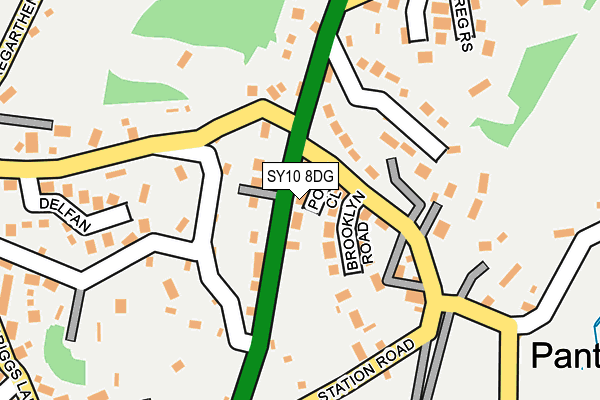 SY10 8DG map - OS OpenMap – Local (Ordnance Survey)