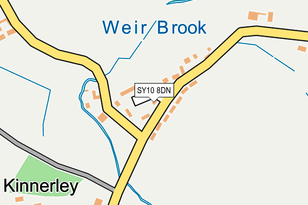 SY10 8DN map - OS OpenMap – Local (Ordnance Survey)