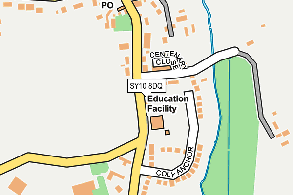 SY10 8DQ map - OS OpenMap – Local (Ordnance Survey)