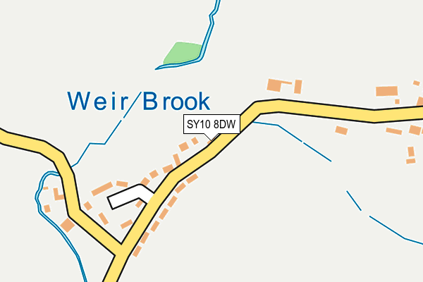 SY10 8DW map - OS OpenMap – Local (Ordnance Survey)