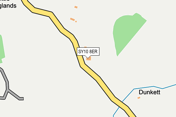 SY10 8ER map - OS OpenMap – Local (Ordnance Survey)