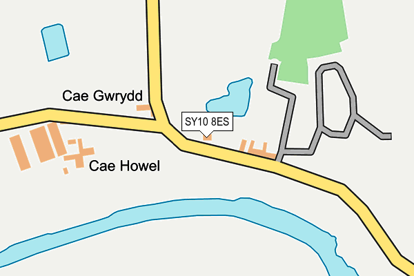 SY10 8ES map - OS OpenMap – Local (Ordnance Survey)