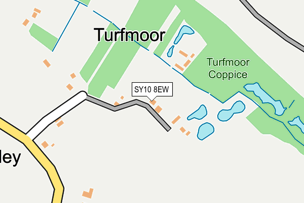 SY10 8EW map - OS OpenMap – Local (Ordnance Survey)