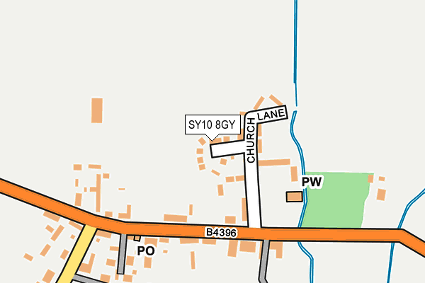 SY10 8GY map - OS OpenMap – Local (Ordnance Survey)