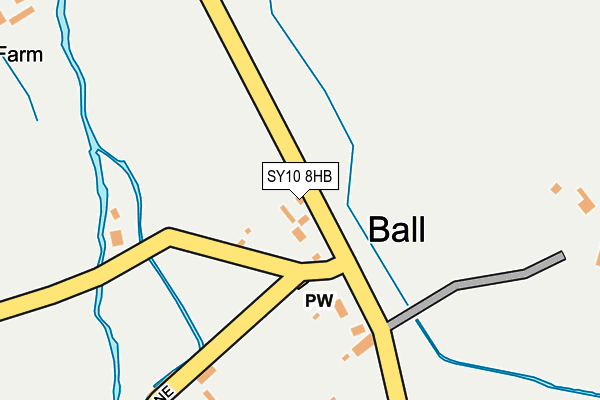 SY10 8HB map - OS OpenMap – Local (Ordnance Survey)